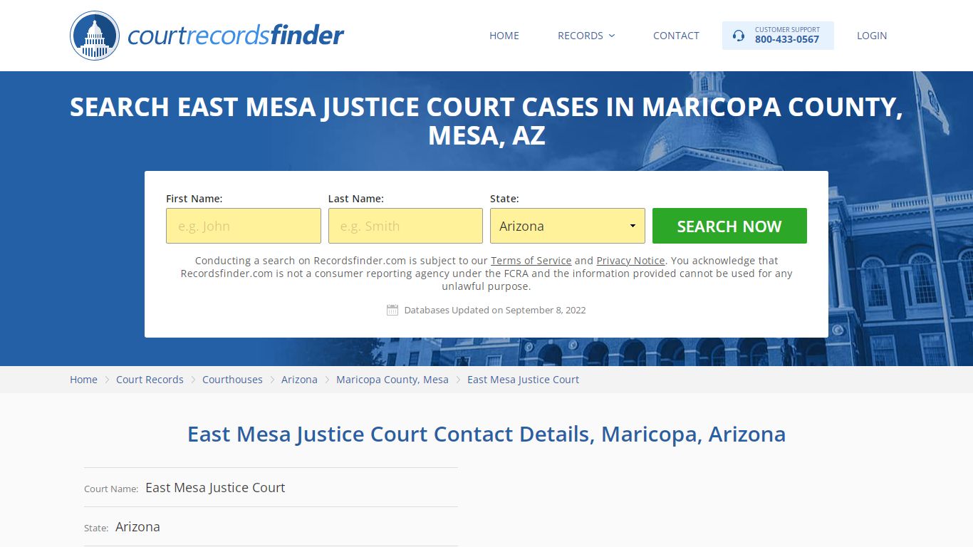 East Mesa Justice Court Case Search - RecordsFinder